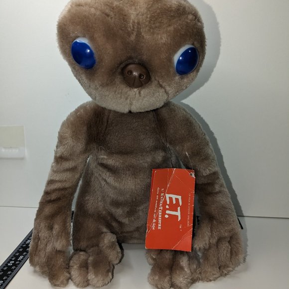 ET Stuffed Toy Doll Official 1988 Movie Licensed - Picture 1 of 12